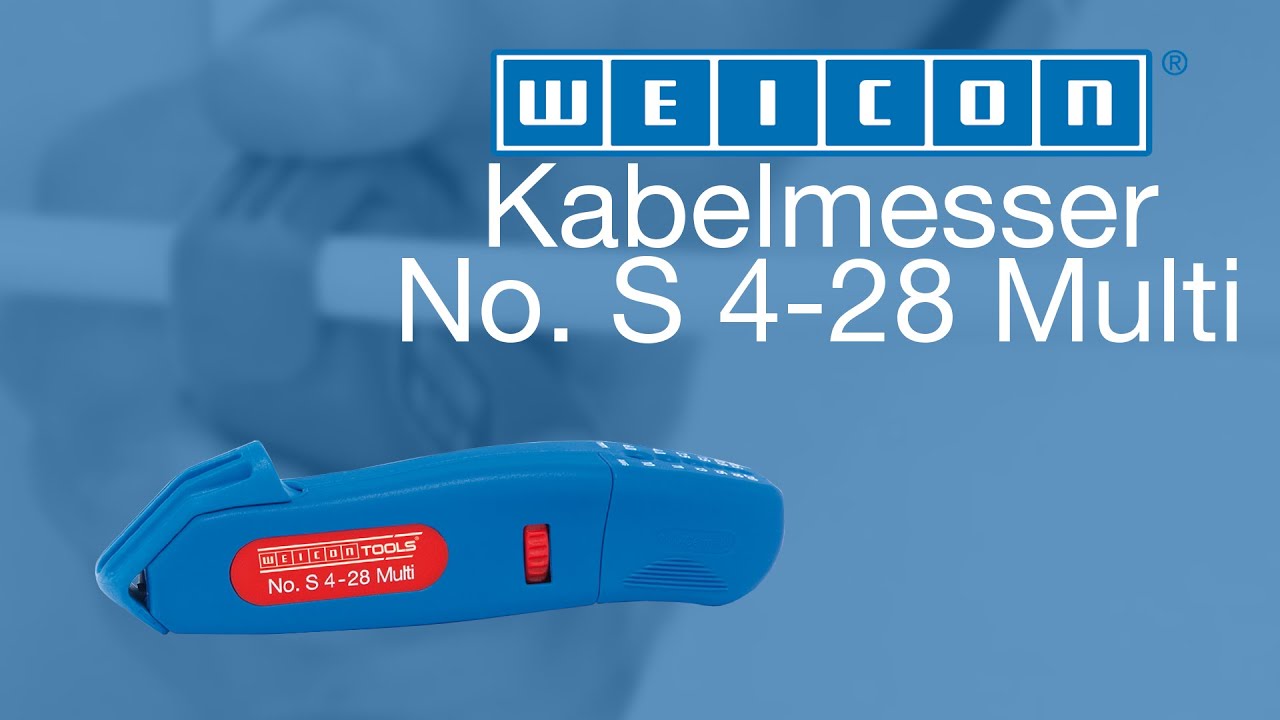 Spellacavi Autogiro WEICON TOOLS Coltello Per Cavi No. C 4-28, Strumento Di Spelatura Spelafili Regolabile