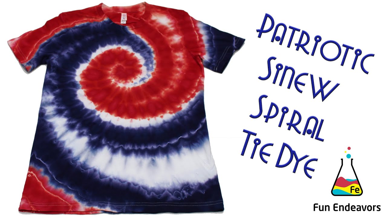 Red White Blue Patriotic Tie Dye Swirls and Stars Fabric Timeless Treasures