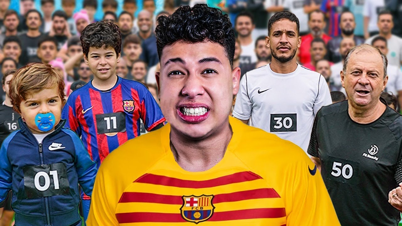 DISPUTAMOS X1 CONTRA JOGADORES DE 1 A 50 ANOS!! 😱