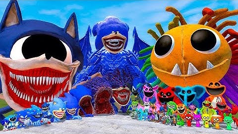 EVOLUTION OF ALL NEW SONIC TAPES SMILING CRITTERS POPPY PLAYTIME CHAPTER 4 In Garry