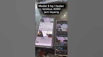 Pakai 3 Hp‼️Satu Bulan Tembus 4000 Jam Tayang #tutorialyoutube #shorts