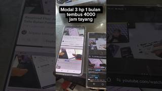 Using 3 Cellphones‼️One Month Reaches 4000 Watch Hours #youtubetutorial #shorts