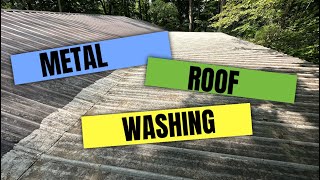 Metal Roof Washing! Love That Green Stuff!