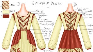 cara mudah desain baju pakai ibis painx #desainbusana #ibispaintx #fashiondesign