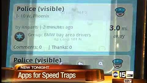 Apps to avoid speed traps and costly gas
