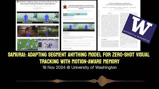 Famous SAMURAI: Adapting Segment Anything Model for Zero-Shot Visual Tracking with MotionAware Mem | #2024 Wealth