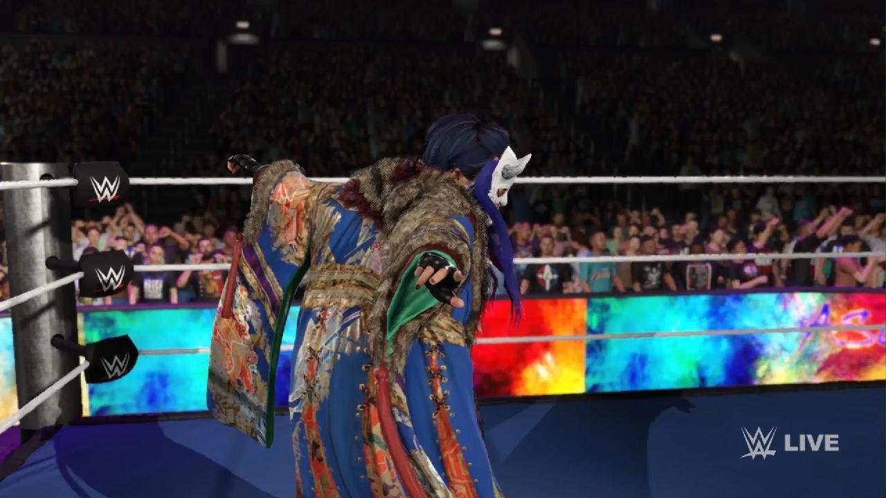 WWE 2K25_ asuka & rhea ripley vs liv morgan