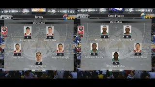 Türkiye - Fildişi Sahili (1.Yarı) 2010 Dünya Basketbol Şampiyonası-1.Maç [Türkçe Anlatım]