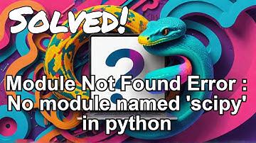 Module Not Found Error : No module named 
