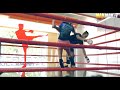 Muay thai girl beats up guys at the fight gym