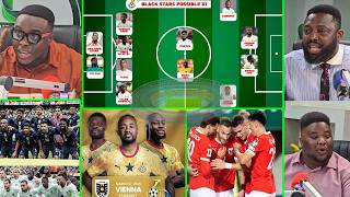 5 BLACKSTARS CHANGES. GHANA VS AUSTRIA..MATCH DETAILS AND ANALYSIS OF 7 KEY ISSUES, FRANCE, ITALY