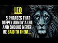 5 PHRASES THAT DEEPLY ANNOY A LEO AND SHOULD NEVER BE SAID TO THEM...