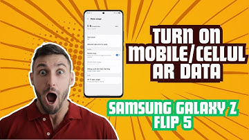 How To Turn ON Mobile Data on Samsung Galaxy Z Flip 5 | 2025 Step-by-Step Guide for Fast Internet!