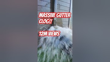 Down Spout EXPLODES! #satisfying #asmr #shorts