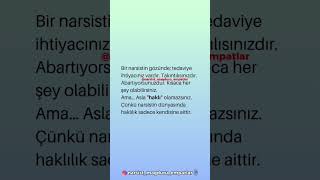 #psikoloji #ilişkiler #narsist #narsizm #shortvideo #aldatma