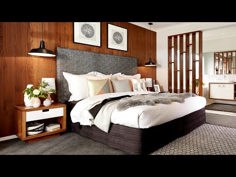 Video: Dormitor frumos cu elemente de piatră decorativă, Milano 2010