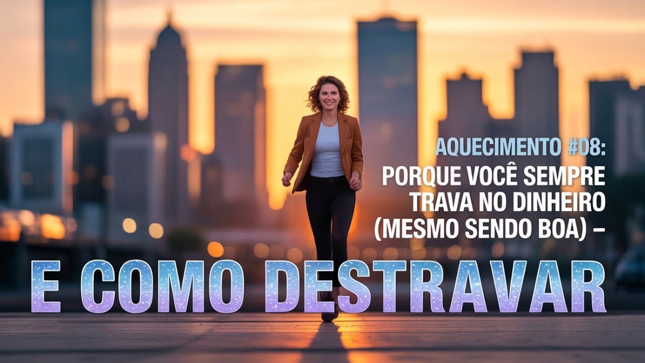 AQUECIMENTO #08: Por que você sempre trava no dinheiro (mesmo sendo boa) — e como destravar