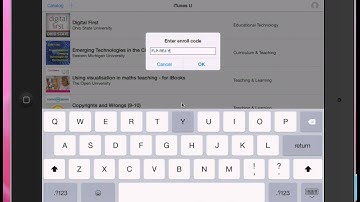 Enrolling  in an  iTunes U Course on the iPad