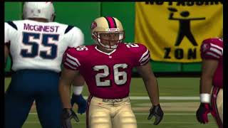 Madden NFL 2003 (PS2) patriots vs 49ers (CPU vs CPU)