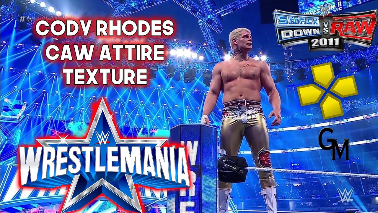 CODY RHODES WRESTLEMANIA 38 ATTIRE TEXTURE! CAW SVR 2011 by