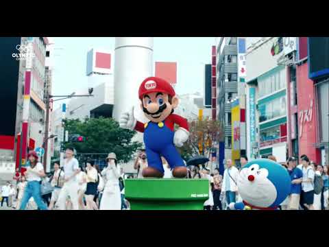 Japanese prime minister arrives to Rio via MARIO PIPE on 2016 olympics closing ceremony