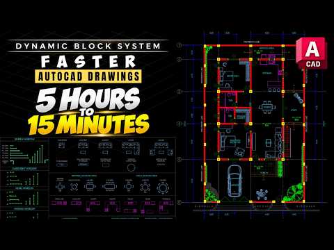 5 Hours to 15 Minutes–The FASTER WAY to Draw FLOOR PLANS in AutoCAD