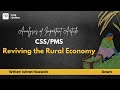 Reviving the Rural Economy by Ishrat Hussain | Must-Read for CSS/PMS | Nearpeer