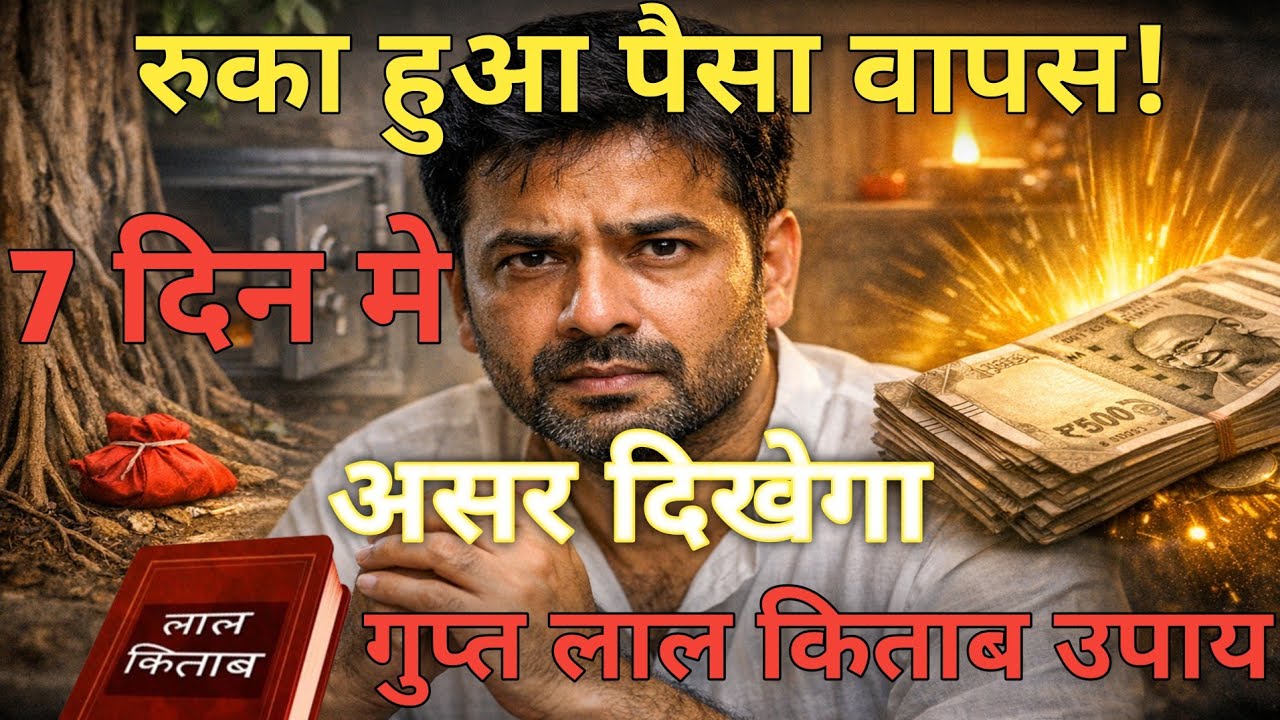 रुका हुआ पैसा तुरंत वापस! 7 दिन का गुप्त उपाय | लाल किताब धन वापसी टोटका 2026