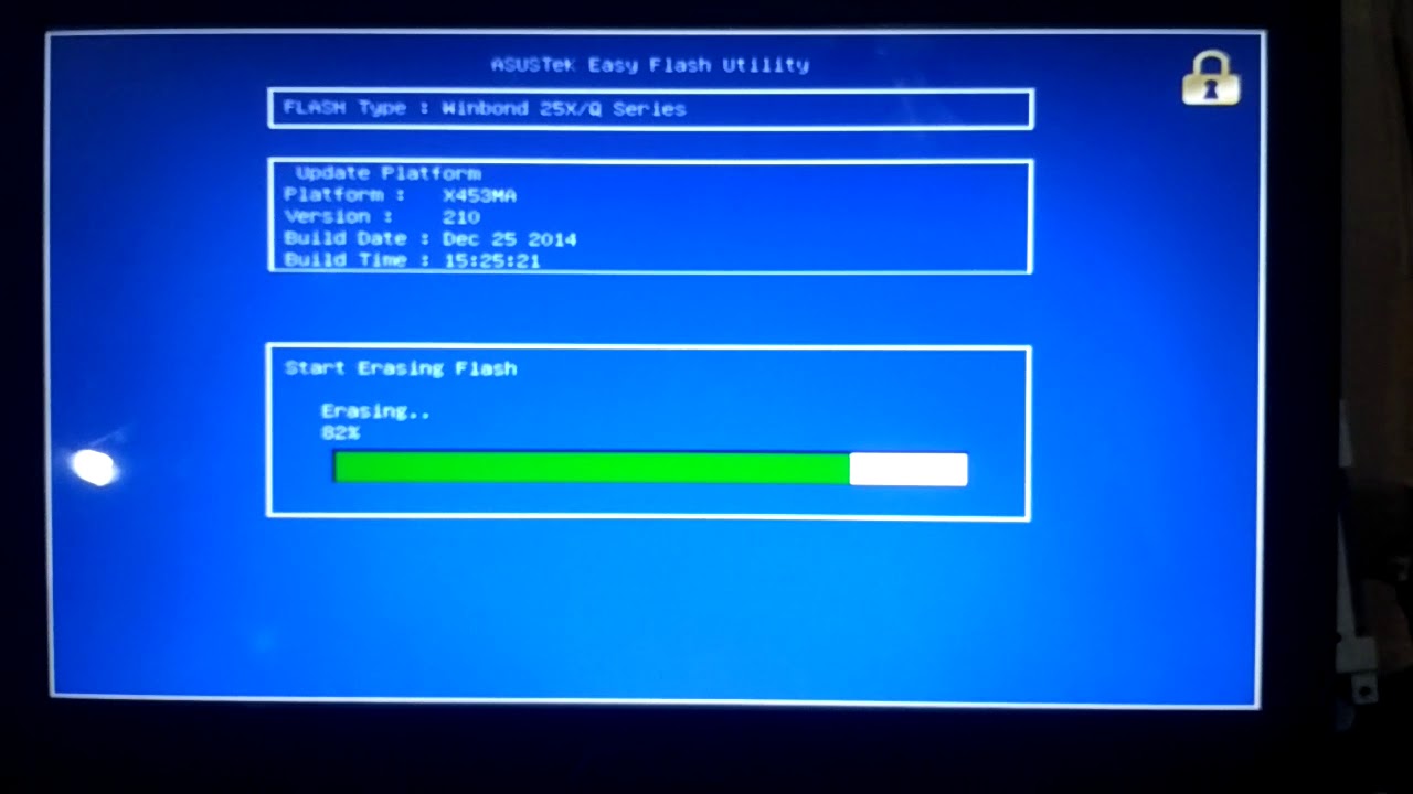 Cara Update bios asus x453ma via setup bios