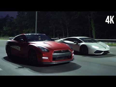 1000HP HURACAN vs 1200HP GT-R. Аэродинамика решает?