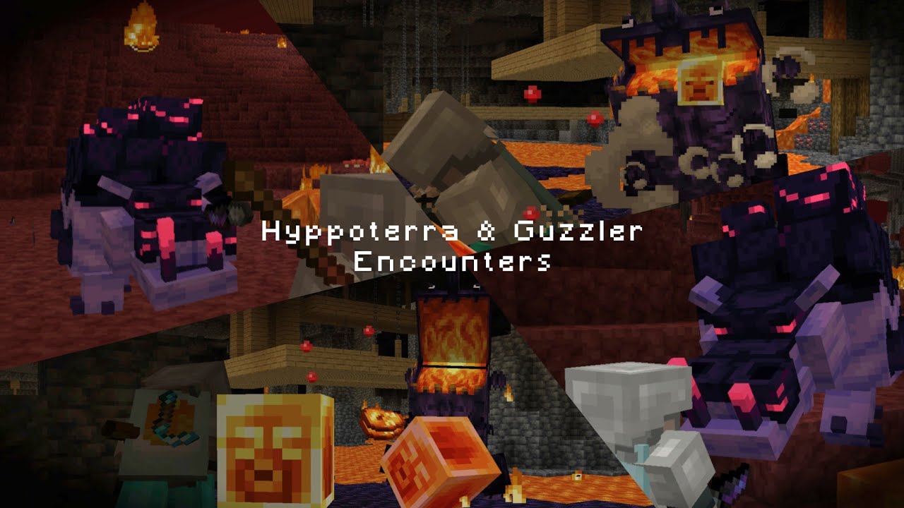 Minecraft Hyppoterra & Guzzler Encounters (Foes! Mod & Opposing Force ...
