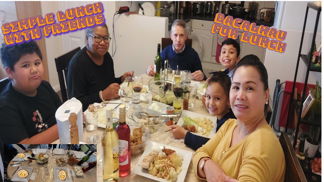 VLOG 33 SIMPLE SUNDAY LUNCH WITH FRIENDS AND MY HUSBAND COOK BACALHAU