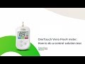 Onetouch verio flex meter how to do a control solution test