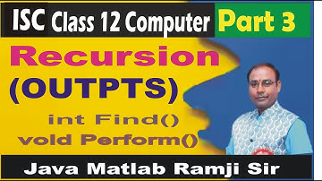 Most Important Recursion Output Questions Part 3 | ISC Computer Science Class 11, 12