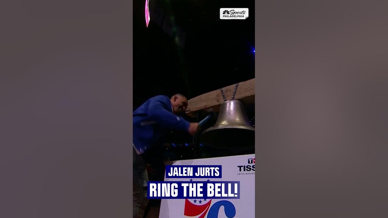 Eagles Jalen Hurts RINGS the bell at Sixers game, pumps up Philly crowd 