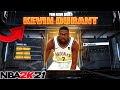 NBA2K21 THE PERFECT "KEVIN DURANT" BUILD - DEMIGOD SCORING BUILD