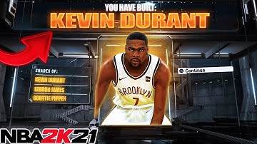 NBA2K21 THE PERFECT "KEVIN DURANT" BUILD - DEMIGOD SCORING BUILD