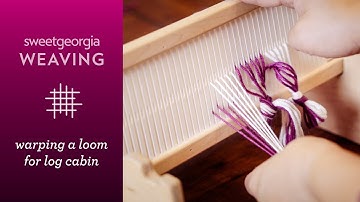 Warping Log Cabin on a Rigid Heddle Loom vs 4-Shaft Table Loom