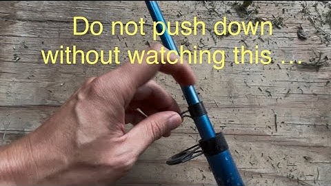 How to fix stuck telescopic fishing rod