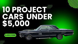 10 Project Cars Found on Facebook Marketplace for under $5,000
