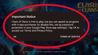 Fix Clash Of Clans Important Notice is free to play, but you can speed up progress screenshot 2