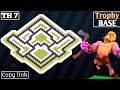 New Best Town Hall 7 Defence/Hybrid/Trophy Base/Farming Base | Copy Link | ( Clash of clans)