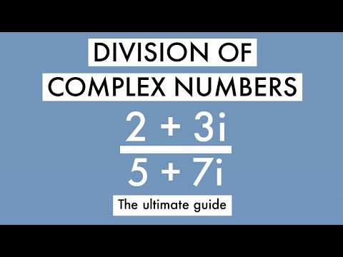 DIVISION OF COMPLEX NUMBERS A LEVEL MATHS FOR ENGINEERING MATHEMATICS ...