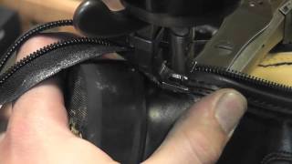 Riding Boot Alteration. Leather Insert To Widen Calf. www.pickupmyrepair.co.uk
