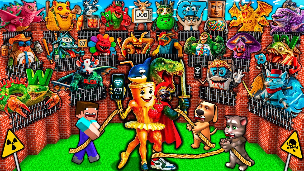 ВЫЖИВАНИЕ В ГИГАНТСКОМ ЛАБИРИНТЕ с 1000 ИТАЛЬЯНСКИХ МЕМОВ, ВЫЗЫВАЮЩИХ ГЛУПОСТИ К МОЗГУ - UDIN DIN...