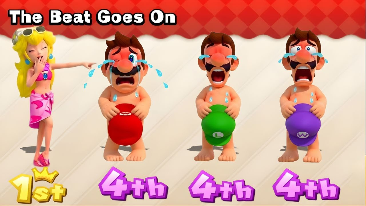 [マリオパーティ100 ミニゲームコレクション : ミニゲームマリオ Vs ルイージ Vs ワルイージ Vs ピーチ (CPU最強 たつじん)]