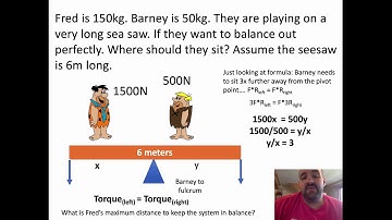 Torque Video 2 of 4 some basic balancing calculations