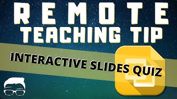 Remote Teaching Tip - Create a Google Slide Self-Check Quiz or Game