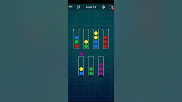 Ball sort puzzle. Level 14