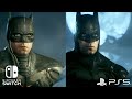 Batman Arkham Knight Nintendo Switch vs PS5 Comparison (Batman Arkham Trilogy)